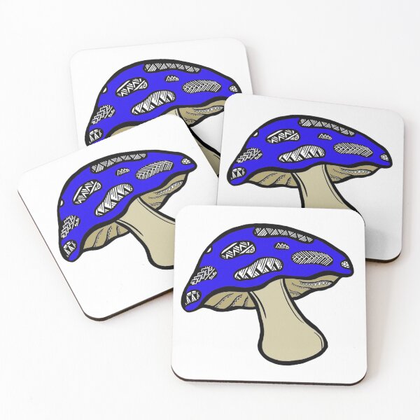 Item preview, Tribal Blue Mushroom designed and sold by Steeb757.