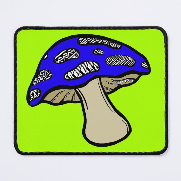 Item preview, Tribal Blue Mushroom designed and sold by Steeb757.