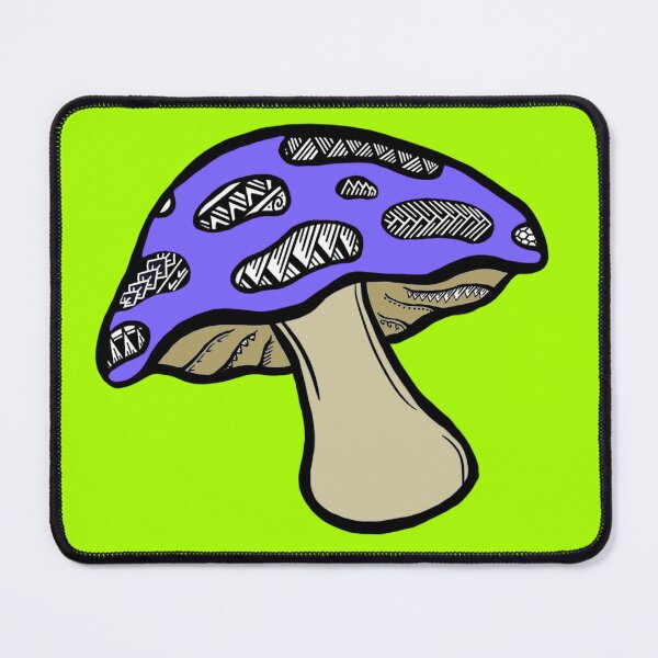 Item preview, Tribal Light Blue Mushroom designed and sold by Steeb757.