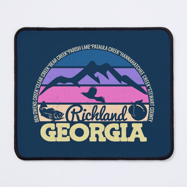 Item preview, Richland Georgia Sunset Retro Vintage Local Pride Logo designed and sold by CRHPOD20.