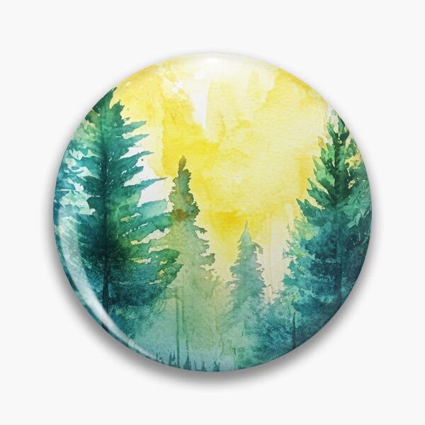 Item preview, Abstract Forest watercolor 2 designed and sold by SparroCreative.