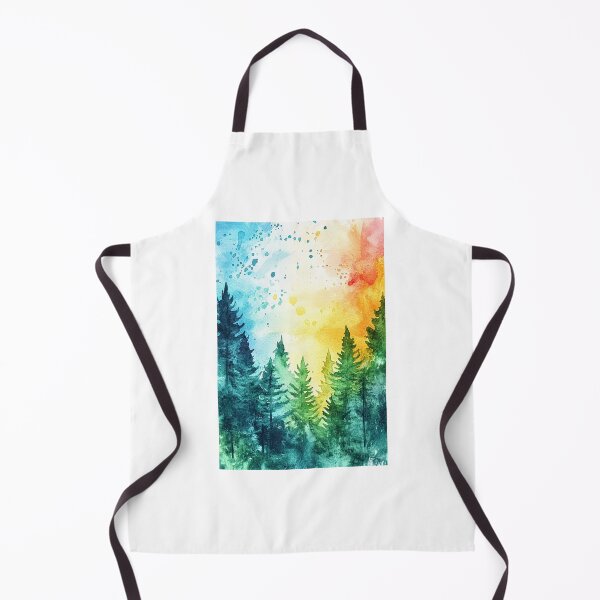 Item preview, Abstract Forest watercolor 4 designed and sold by SparroCreative.