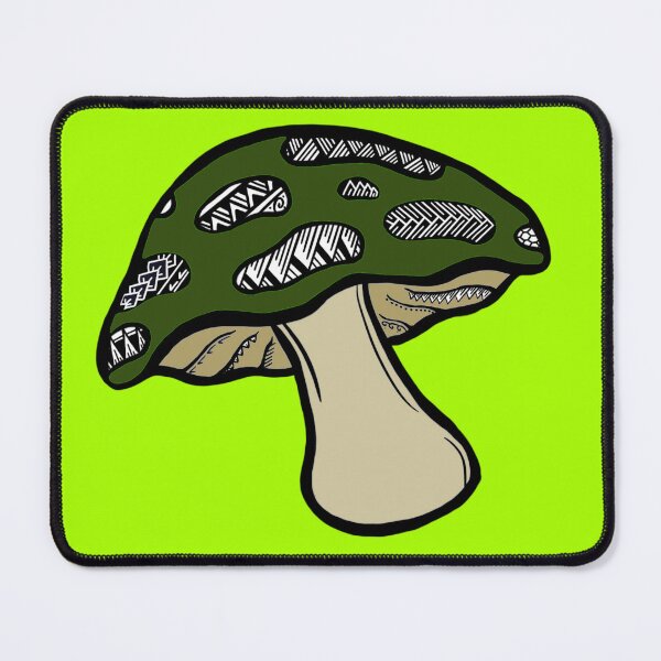 Item preview, Tribal Forest Green Mushroom designed and sold by Steeb757.