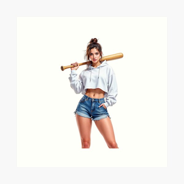 Item preview, Badass Girl | Street Queen with Fashion Bat Style designed and sold by NovaProArt.