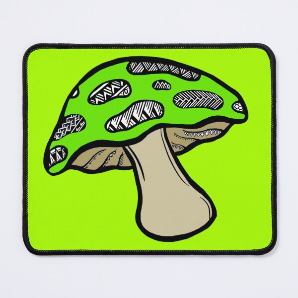 Item preview, Tribal Bright Green Mushroom designed and sold by Steeb757.