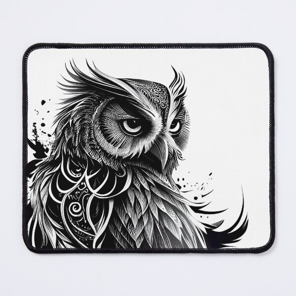 Item preview, Wise Owl Tribal Tattoo  designed and sold by ShadowAndSlate.