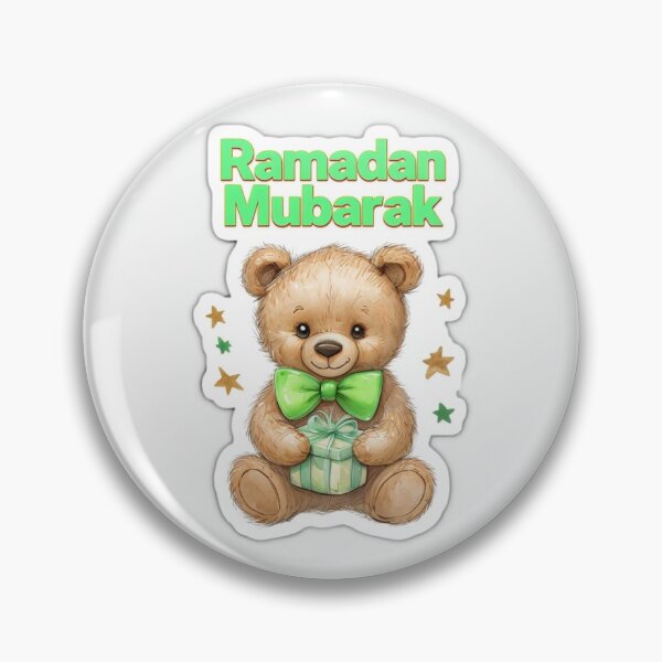 Item preview, Smiling Teddy Bear Wishing A Ramadan Mubarak designed and sold by MamaHiba.