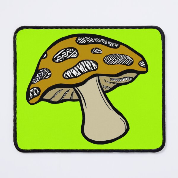 Item preview, Tribal Mustard Yellow Mushroom designed and sold by Steeb757.