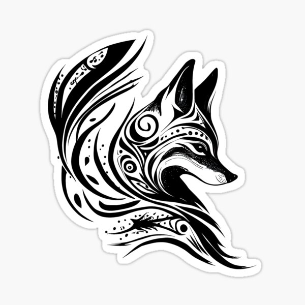 Item preview, Tribal Fox Spirit designed and sold by ShadowAndSlate.