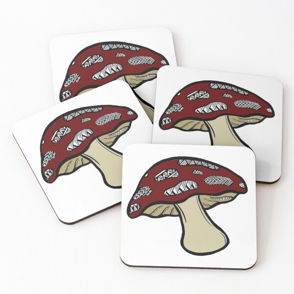 Item preview, Tribal Maroon Mushroom designed and sold by Steeb757.