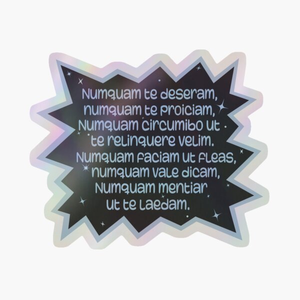 Item preview, Latin Rickroll designed and sold by FeminaFacti.