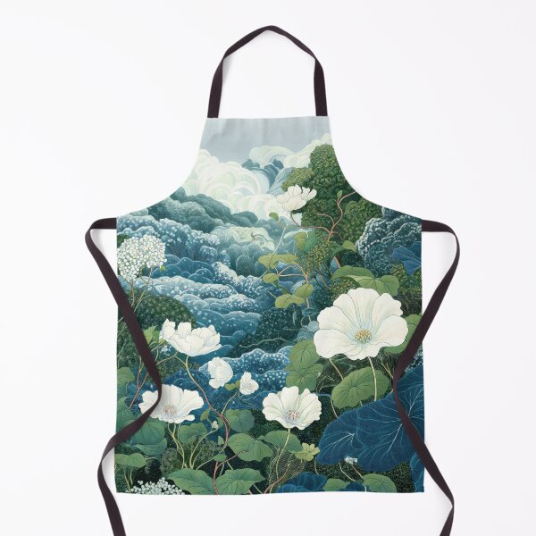 Item preview, Japanese Wall Art Blue Chinoiserie Print Sage Green Wall Art Floral Painting Wabi Sabi Wall Art Japandi Birthflower gift for her designed and sold by regnumsaturni.
