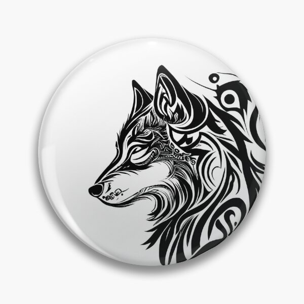 Item preview, Tribal Tattoo Wolf Spirit designed and sold by ShadowAndSlate.