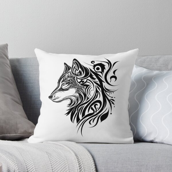 Item preview, Tribal Tattoo Wolf Spirit designed and sold by ShadowAndSlate.