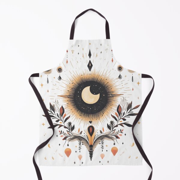 Item preview, Minimalist Boho Celestial Sun and Moon Ilustration with Celestial motif designed and sold by Kollibri.