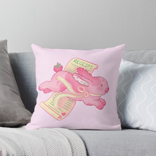 Item preview, Strawberry Bunny Receipt – Cute Kawaii Animal Design designed and sold by KandiiJar.