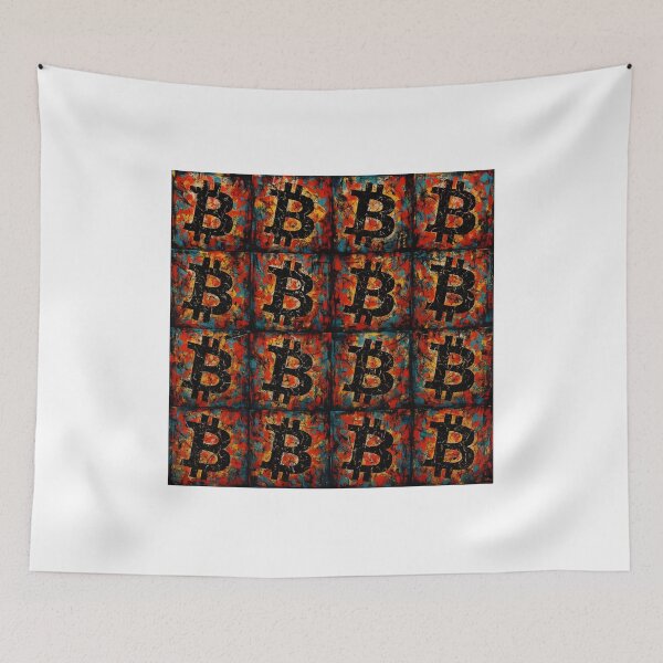 Item preview, Bitcoin Revolution Grid – Graffiti Chaos Pop Art designed and sold by oneof21million.
