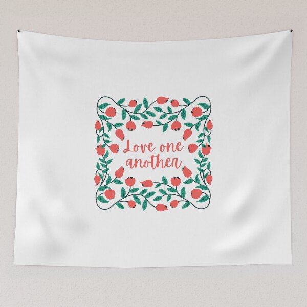 Item preview, Love One Another Christian, Jesus Quotes and Sayings, Floral Jesus, Christian Valentines Gifts for Friends designed and sold by InHisImageGifts.