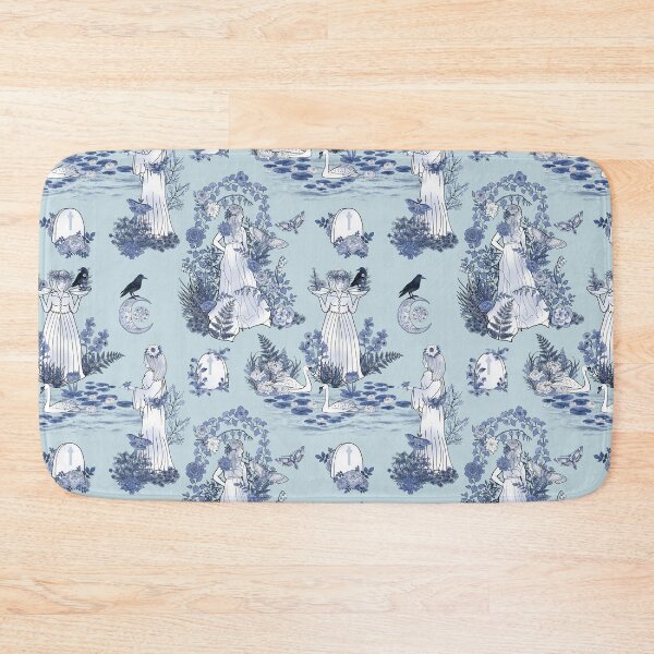 Item preview, The Haunted Garden of Hidden Graves in Haint Blue designed and sold by IrishVikingDesigns.