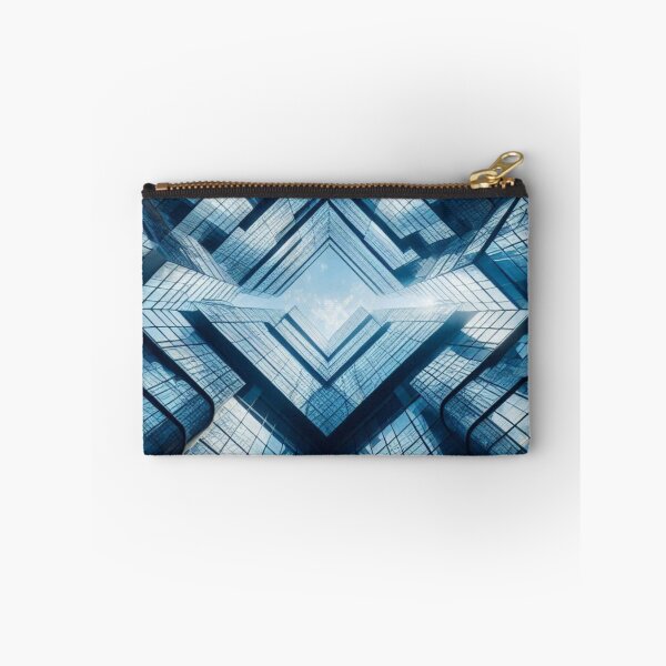 Item preview, Stunning Glass Building Reflection Photo #1 – Abstract AI Art with Light Play for Urban Style & Modern Accessories designed and sold by knalpot-design.