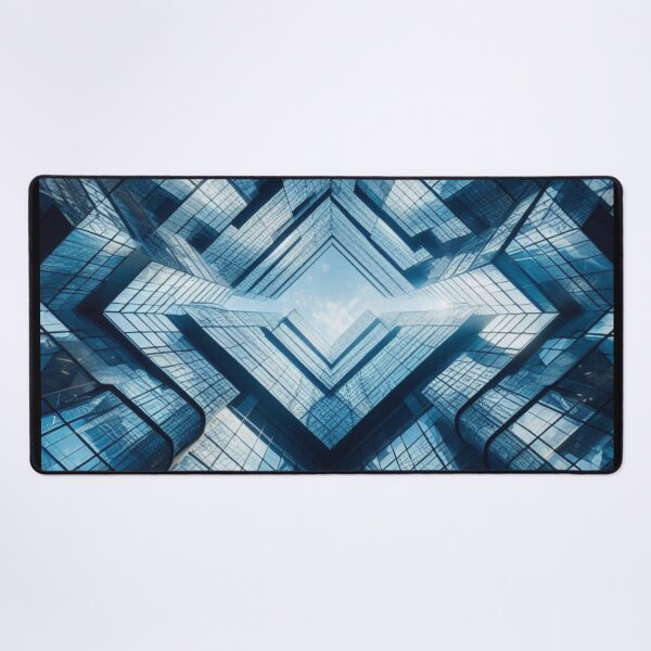 Item preview, Stunning Glass Building Reflection Photo #1 – Abstract AI Art with Light Play for Urban Style & Modern Accessories designed and sold by knalpot-design.