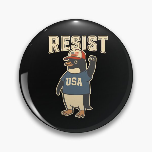 Item preview, Resist Penguin USA Flag Protest designed and sold by alenaz.