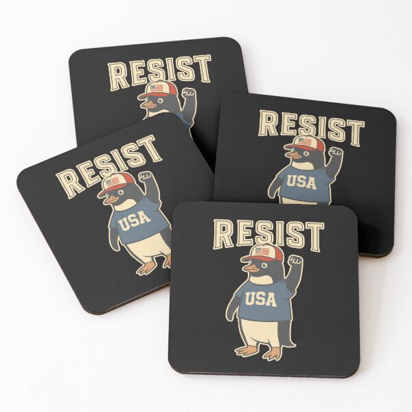 Item preview, Resist Penguin USA Flag Protest designed and sold by alenaz.