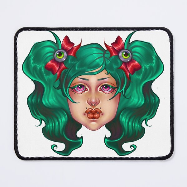 Item preview, Cute Green haired girl designed and sold by LydiaBlackArt.