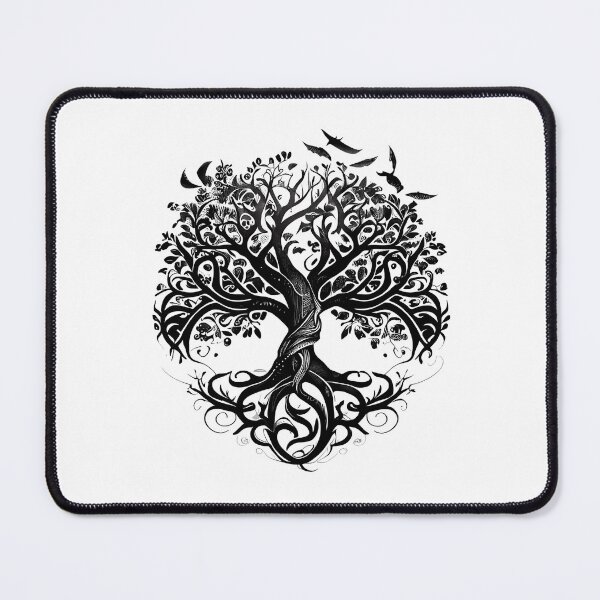 Aperçu de l'œuvre Tatouage tribal de l'arbre de vie créée et vendue par ShadowAndSlate.