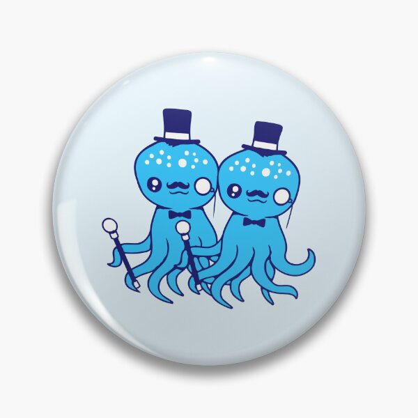 Item preview, 2 octopus sir hat monocle glasses two rich friends designed and sold by shirt-o-mat.