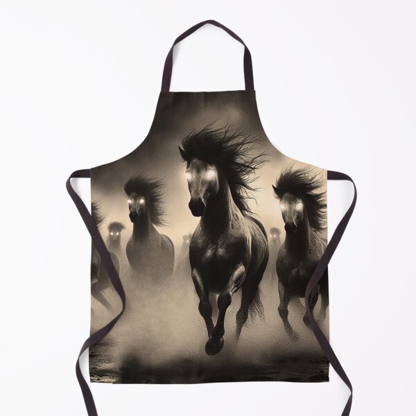 Item preview, Water Horse Charge Digital Print designed and sold by FolkloreMacabre.