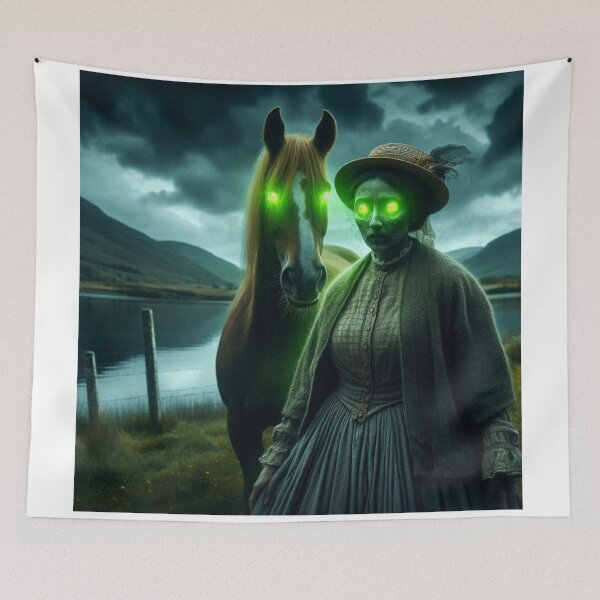 Item preview, Water Horse Contagion Digital Print 4 designed and sold by FolkloreMacabre.