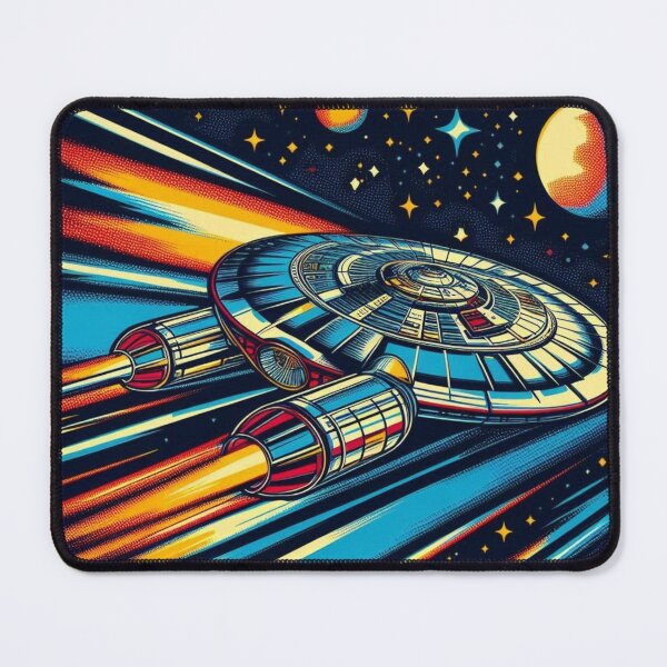 Item preview, popart spaceship designed and sold by Dogandesighn.
