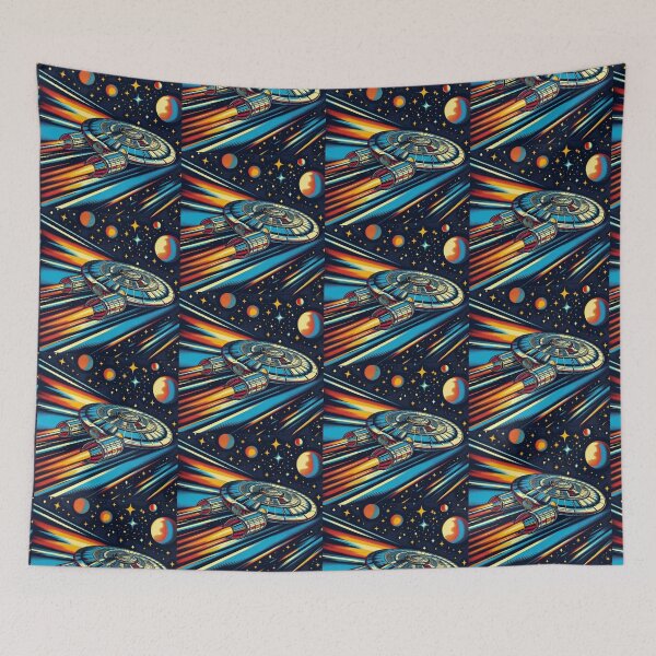 Item preview, popart spaceship designed and sold by Dogandesighn.