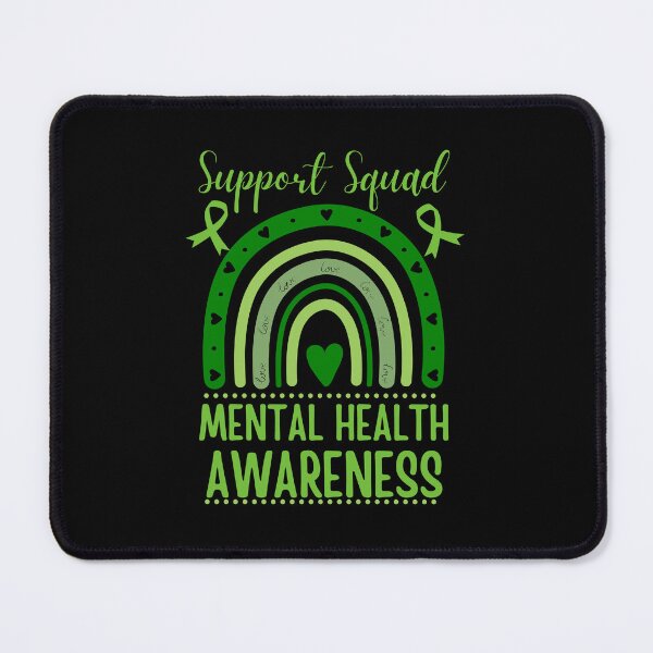 Item preview, Support Squad Mental Health Awareness Green Ribbon designed and sold by Guess4best.