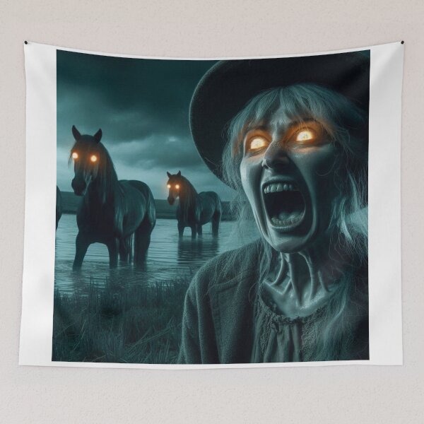 Item preview, Water Horse Contagion Digital Print 1 designed and sold by FolkloreMacabre.