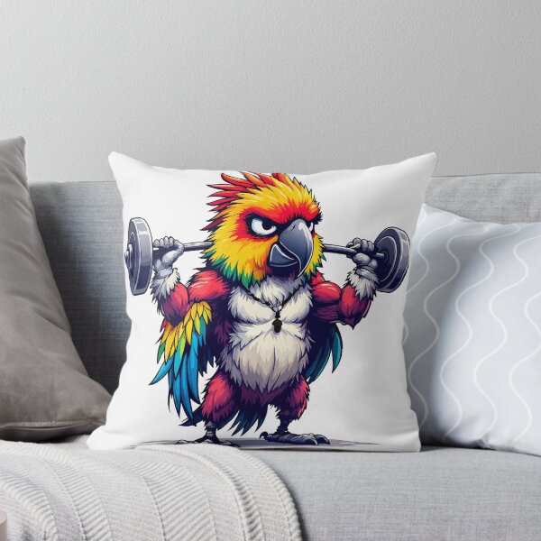 Item preview, Gym Parrot | Funny Cartoon Lifting Bird designed and sold by NovaProArt.