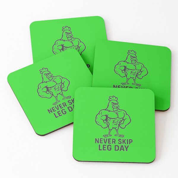 Item preview,  Never Skip Leg Day – Funny Gym Chicken Illustration Workout Quote designed and sold by Jason123za.