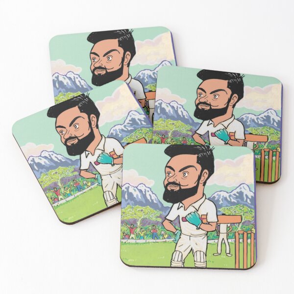 Artikelvorschau, Cartoonzeichnung von Virat Kohli entworfen und verkauft von Iasha.
