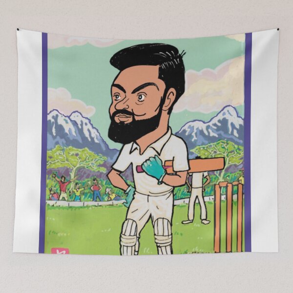 Item preview, cartoon drawing of Virat Kohli designed and sold by Iasha.