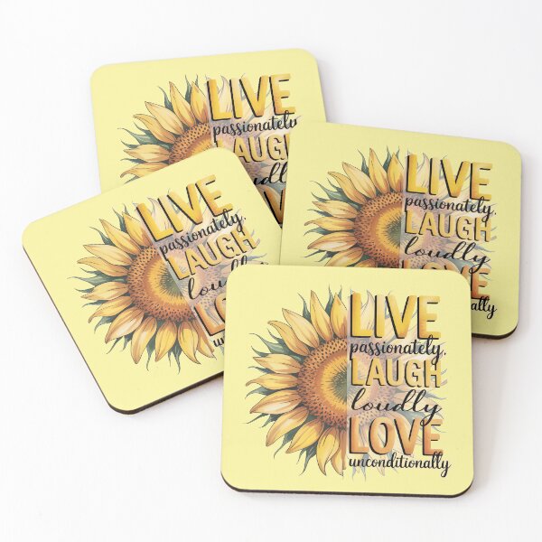 Item preview, Live Passionately, Laugh Loudly, Love Unconditionally Sunflower designed and sold by No1Equestrian.