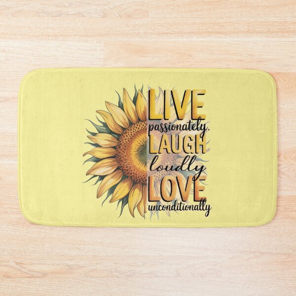 Item preview, Live Passionately, Laugh Loudly, Love Unconditionally Sunflower designed and sold by No1Equestrian.