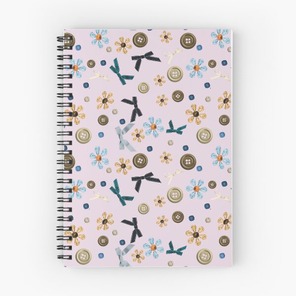 Item preview, Vintage Buttons and Bows Floral Pattern designed and sold by Anastaciaknits.