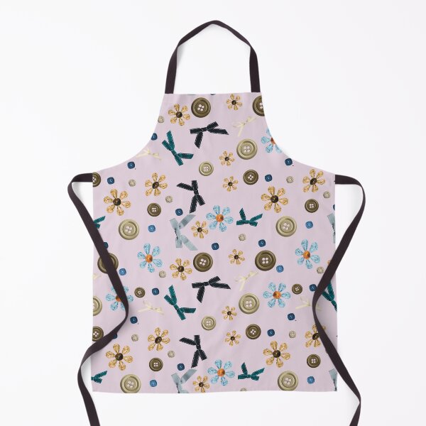 Item preview, Vintage Buttons and Bows Floral Pattern designed and sold by Anastaciaknits.