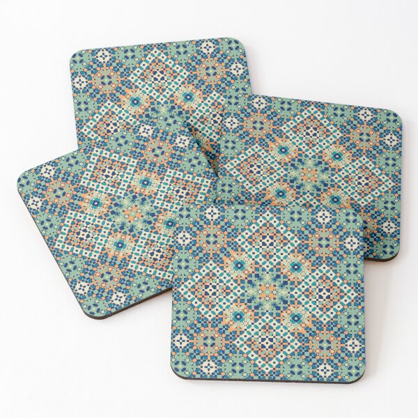 Item preview, The Four Squares: Vibrant Islamic Mosaic Design designed and sold by Tarjiart.