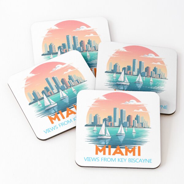 Item preview, Views of Miami from Key Biscayne designed and sold by Mahilis.
