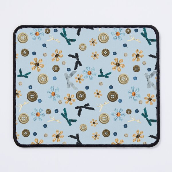 Item preview, Vintage Buttons and Bows Floral Pattern designed and sold by Anastaciaknits.