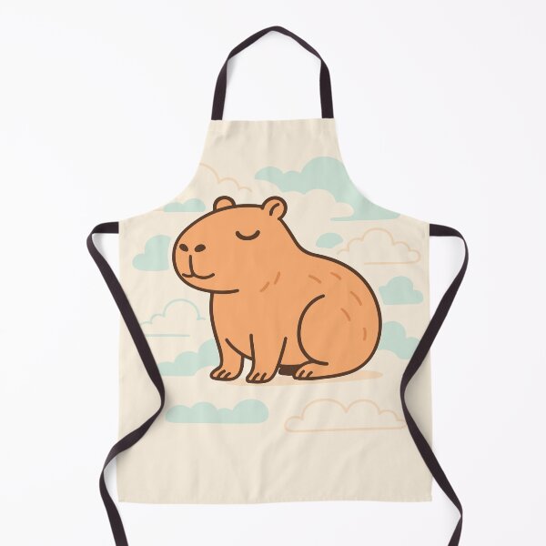 Item preview, Cartoon capybara among clouds designed and sold by EchoOfSilence.