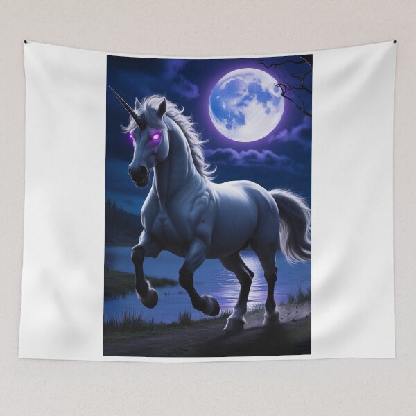 Item preview, Mythical Unicorn Digital Print 9 designed and sold by FolkloreMacabre.