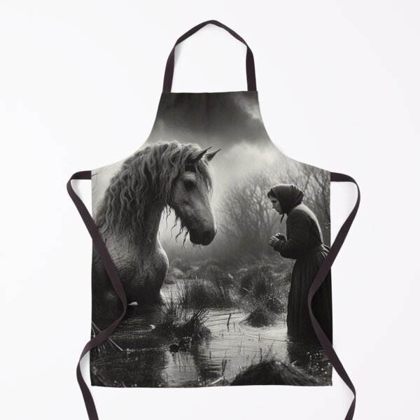 Item preview, Encounter with a Water Horse Digital Print 1 designed and sold by FolkloreMacabre.